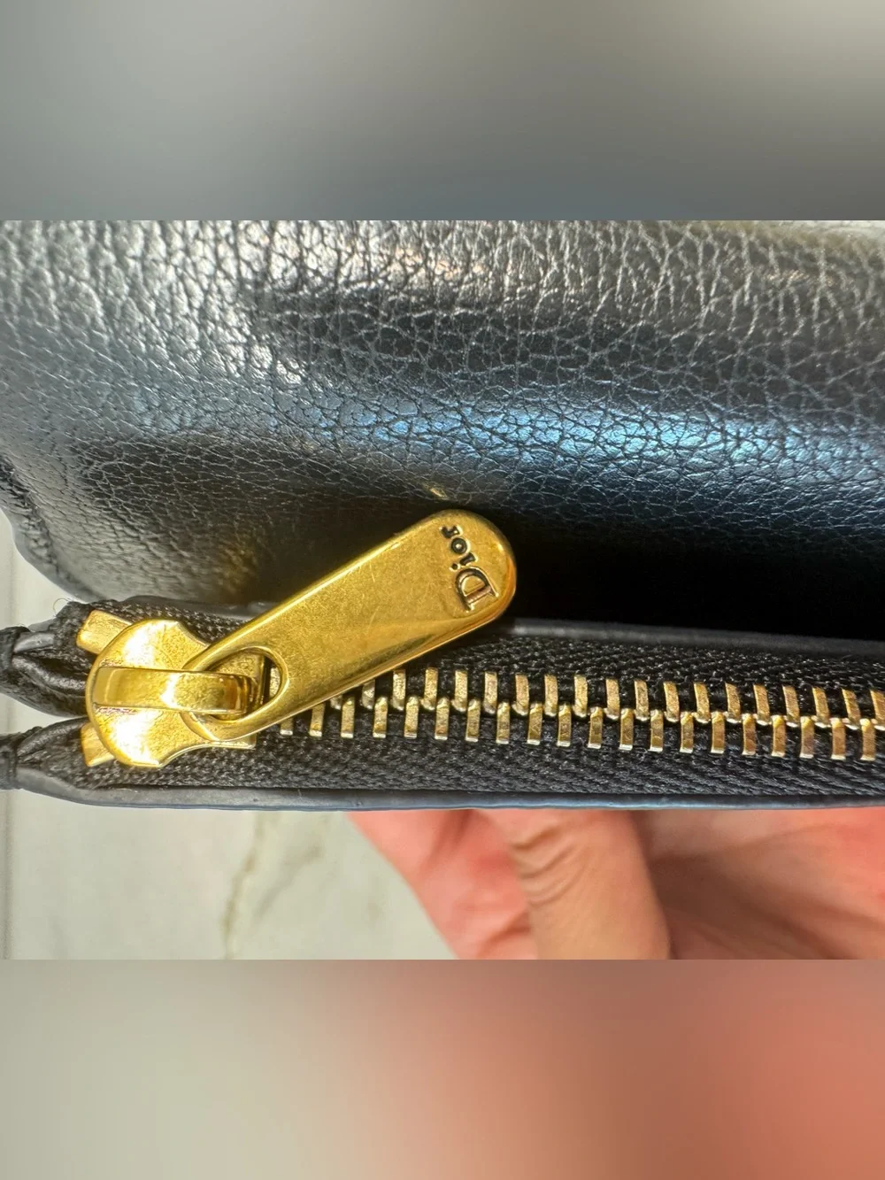 Christian Dior Lotus Saddle Trifold Compact Wallet
